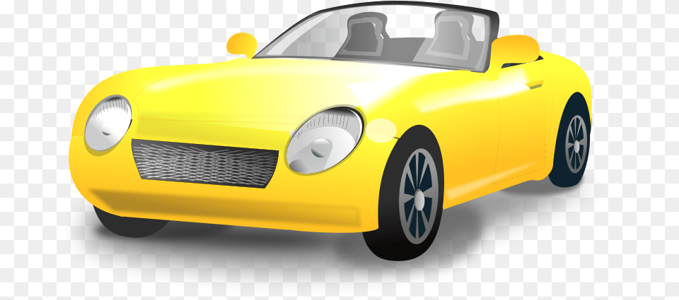 Yellow Convertible Sports Car, Transportation, Vehicle, Sports Car Free Png