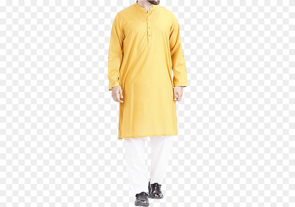 Yellow Cotton Men Kurta Collection Yellow, Clothing, Coat, Adult, Male Png