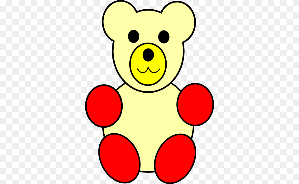 Yellow Counting Bear Red Paws Clip Art, Teddy Bear, Toy, Dynamite, Weapon Free Transparent Png