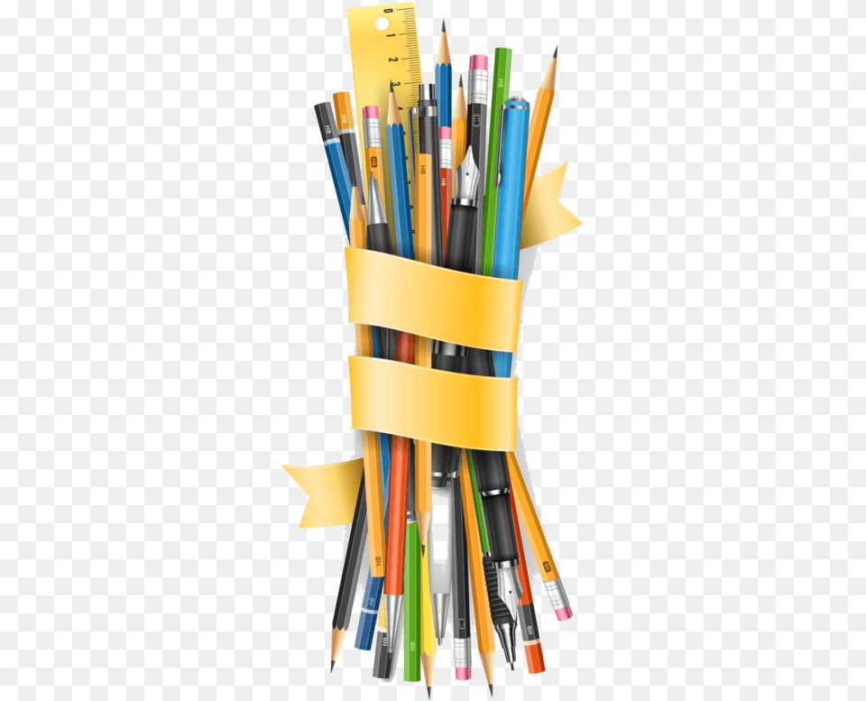 Yellow Crayon Image Stylos Clipart, Pencil, Rocket, Weapon Free Transparent Png