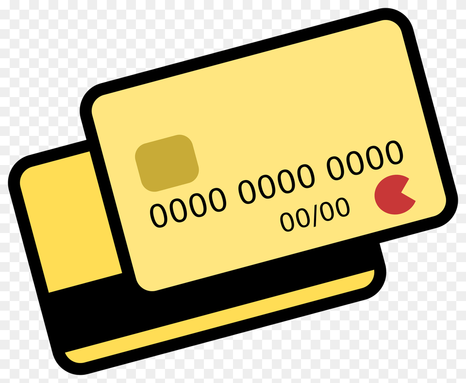 Yellow Credit Card Icons, Text, Credit Card Free Png Download