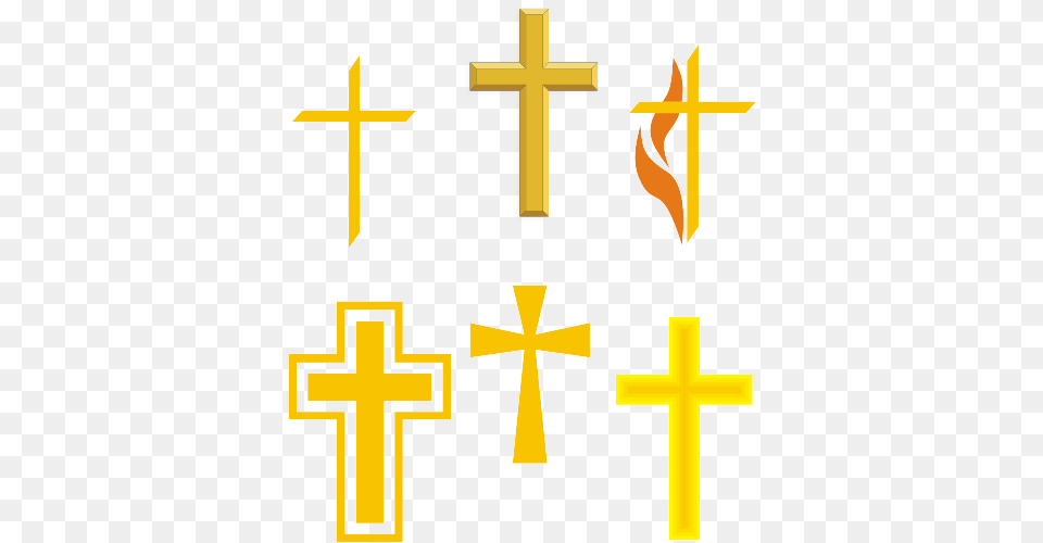 Yellow Cross Clipart Golden Clip Art, Symbol, Altar, Architecture, Building Free Transparent Png