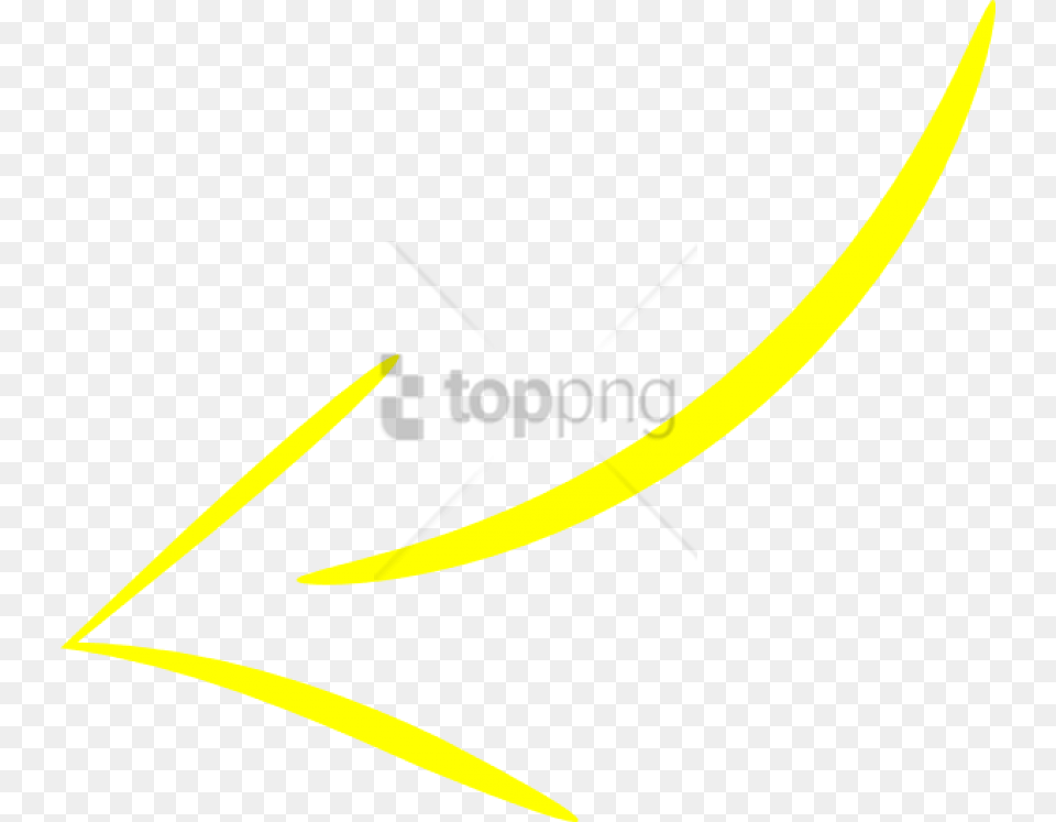 Yellow Curved Arrow Image With Transparent Transparent Background Arrow Yellow, Text Free Png Download