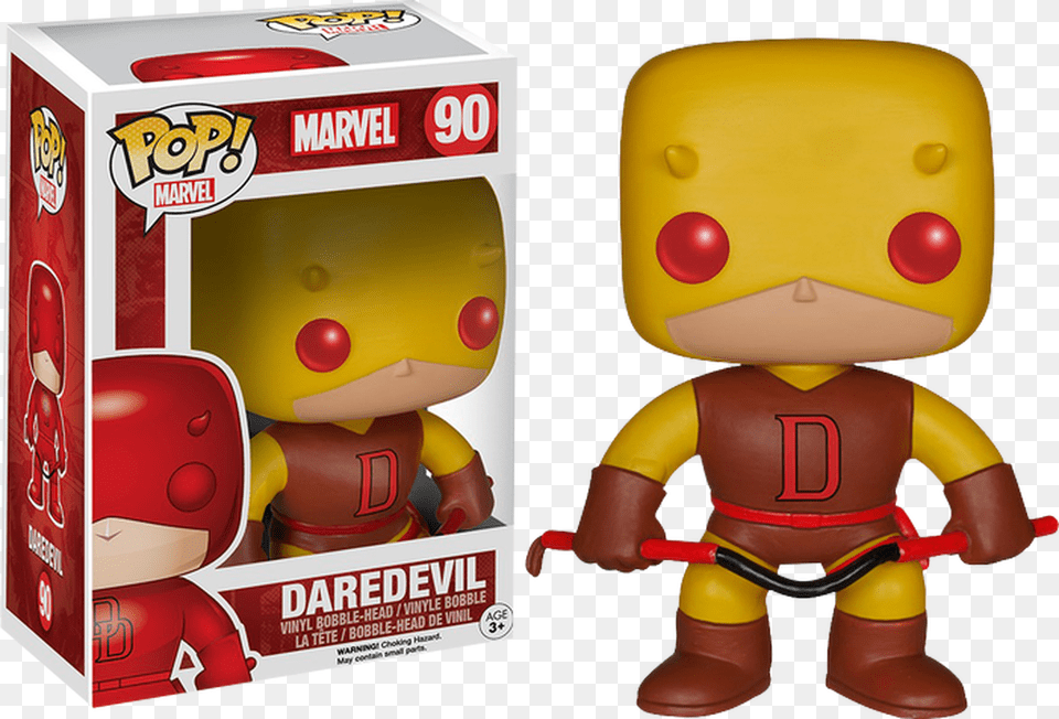 Yellow Daredevil Pop Marvel Vinyl Figure Daredevil Funko Pop, Toy, Plush Free Transparent Png