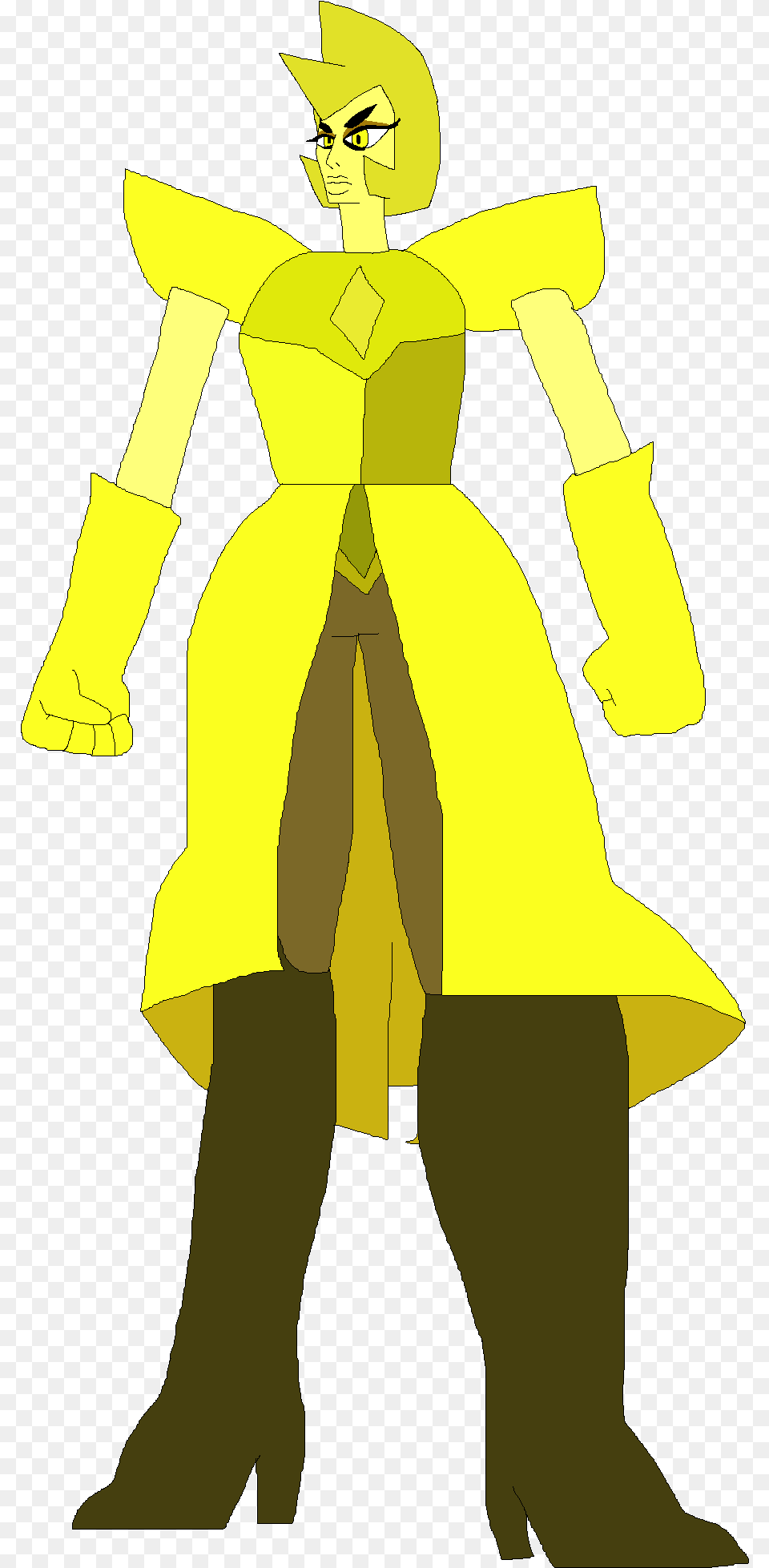 Yellow Diamond Ff1 Illustration, Clothing, Coat, Costume, Person Png Image