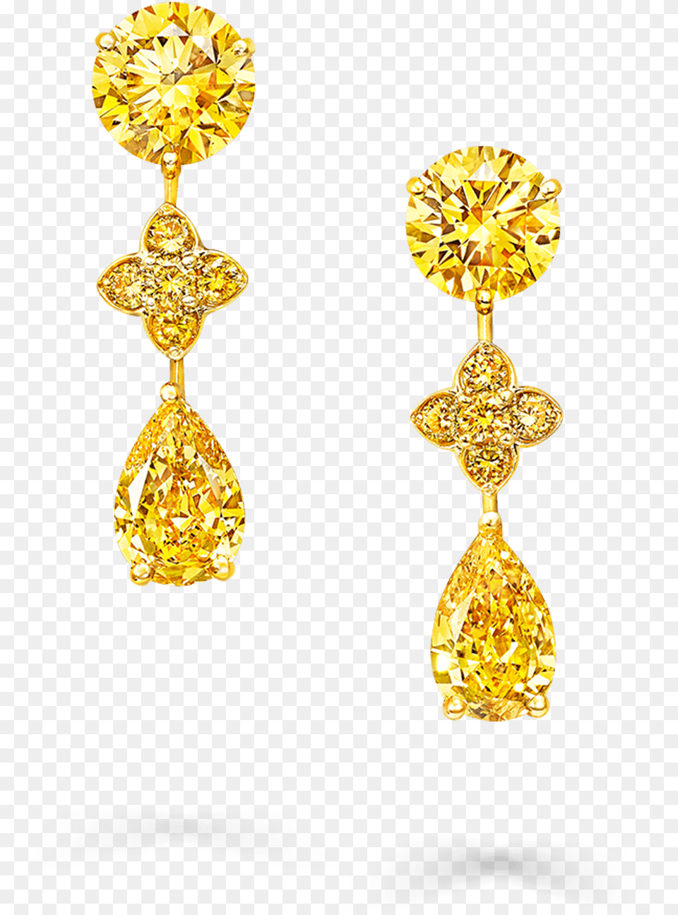 Yellow Diamond Graff Jewellery, Accessories, Earring, Gold, Jewelry Png