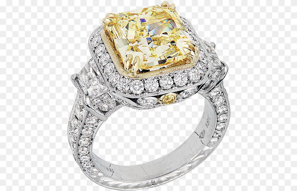 Yellow Diamond Ring Colorful Diamond Ring, Accessories, Jewelry, Gemstone, Gold Free Png