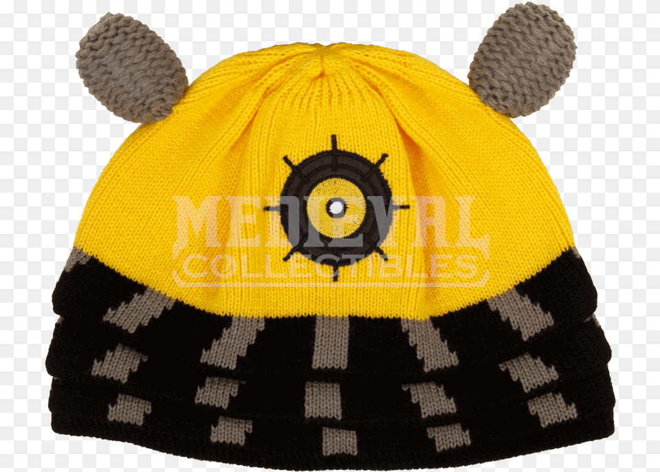 Yellow Doctor Who Dalek Beanie Beanies Doctor Who Yellow Dalek Beanie, Cap, Clothing, Hat Free Png Download