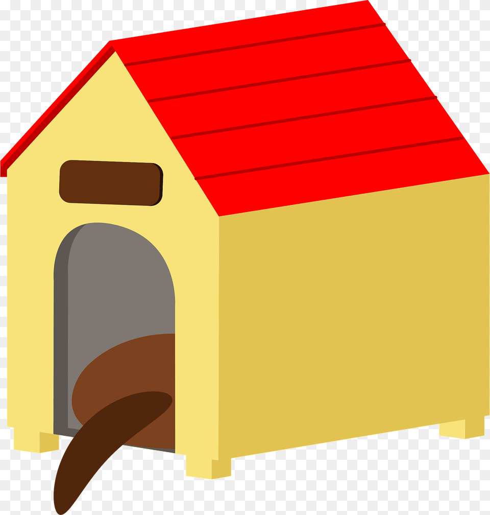 Yellow Dog House Clipart, Dog House, Den, Indoors, Kennel Png