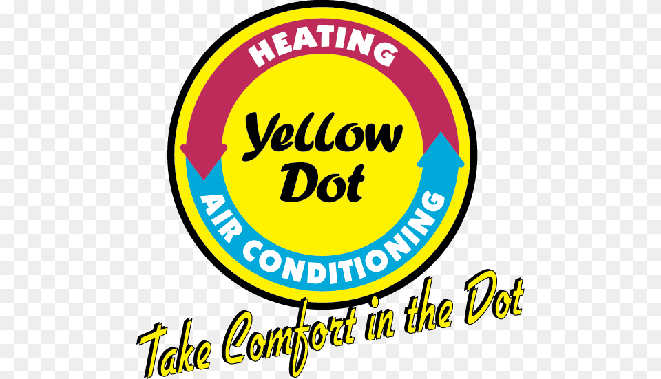 Yellow Dot Heating Amp Air Gpotato, Logo, Text Png Image