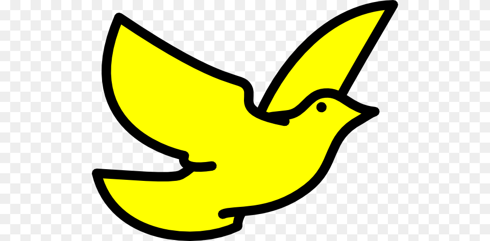 Yellow Dove Clip Art Dove Bird Clipart Black And White, Animal, Canary Free Png