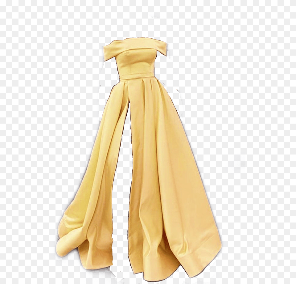 Yellow Dress Ballgown Gown Yellowpngs Pattern, Fashion, Clothing, Coat, Formal Wear Png