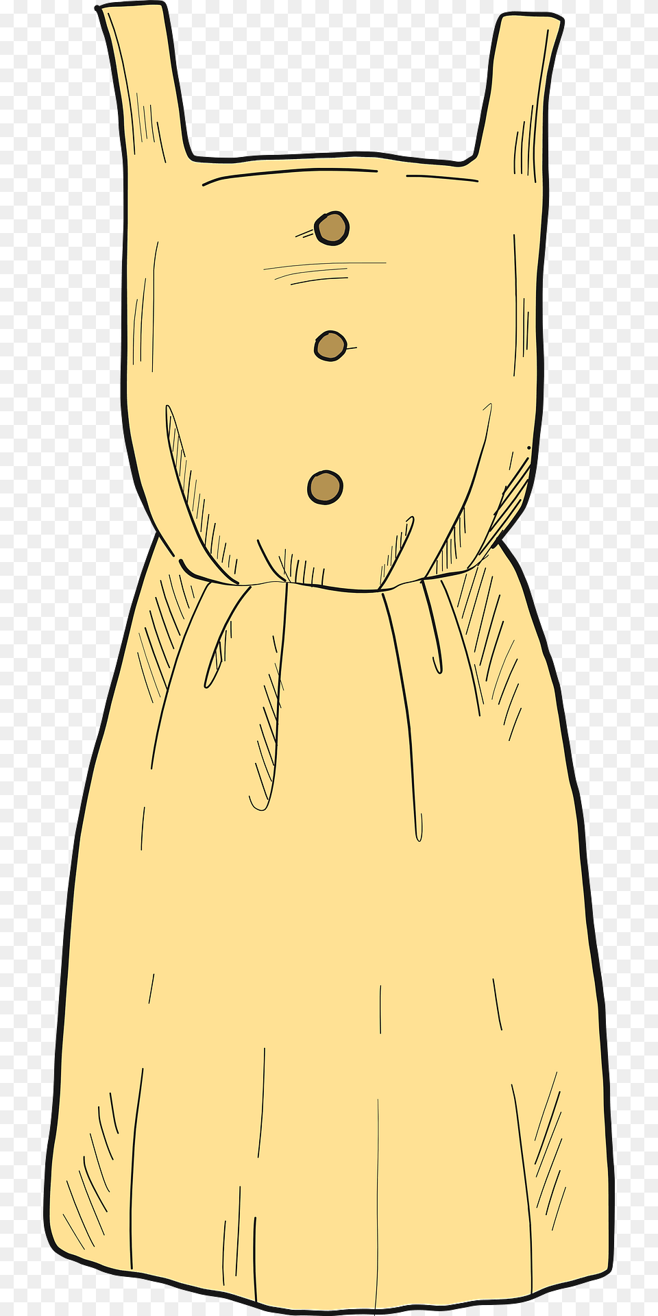 Yellow Dress Clipart, Clothing, Person, Bag, Face Free Transparent Png