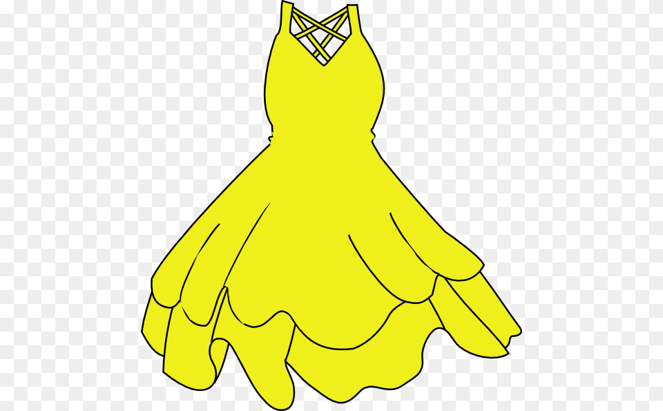 Yellow Dress Clipart Dres, Clothing, Formal Wear, Fashion, Gown Png Image