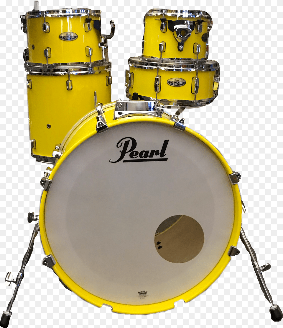 Yellow Drums Pearl Drums Music, Drum, Musical Instrument, Percussion, Device Free Png Download