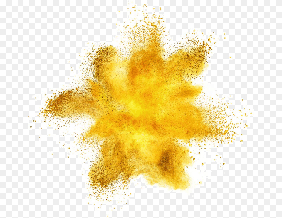 Yellow Dust Explosion Stock Photography Color Maple Leaf, Plant, Pollen, Powder, Person Free Png Download