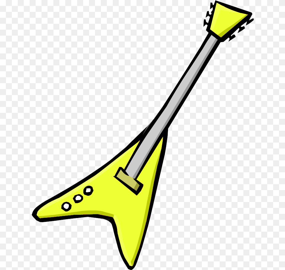 Yellow Electric Guitar Club Penguin Red Electric Guitar, Musical Instrument Free Png