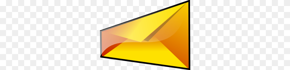 Yellow Envelope Clip Art, Triangle Png Image