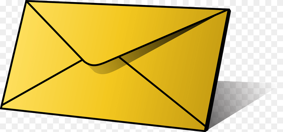 Yellow Envelope Clipart, Mail, Blackboard Png