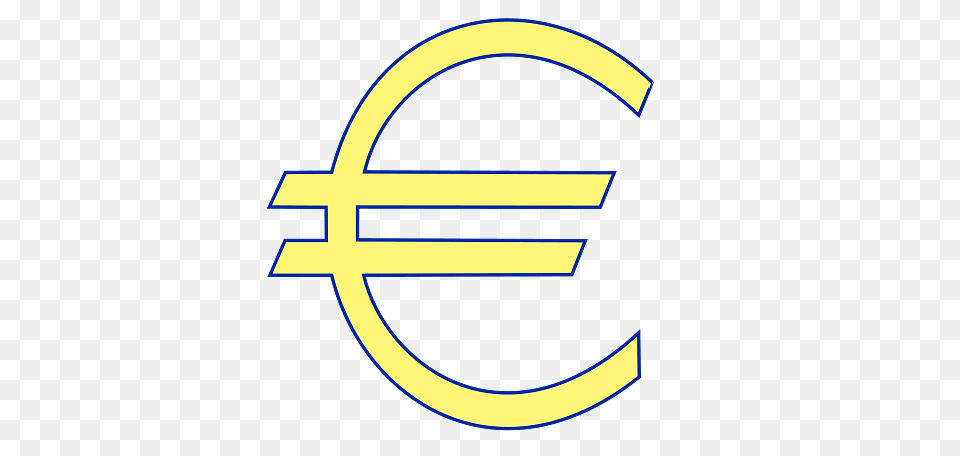 Yellow Euro Symbol, Logo Png Image