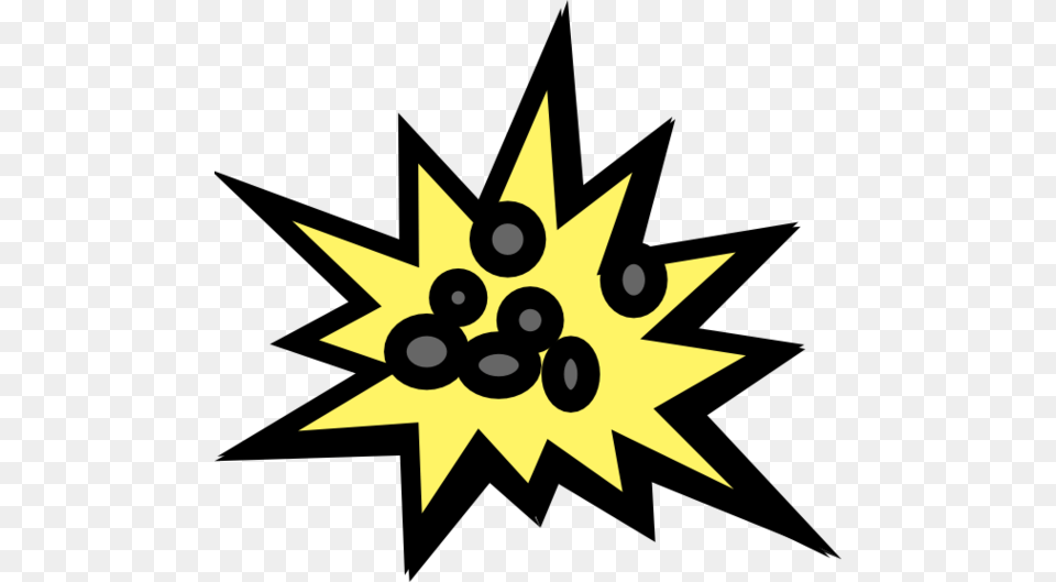 Yellow Explosion Clip Art, Star Symbol, Symbol, Outdoors Png