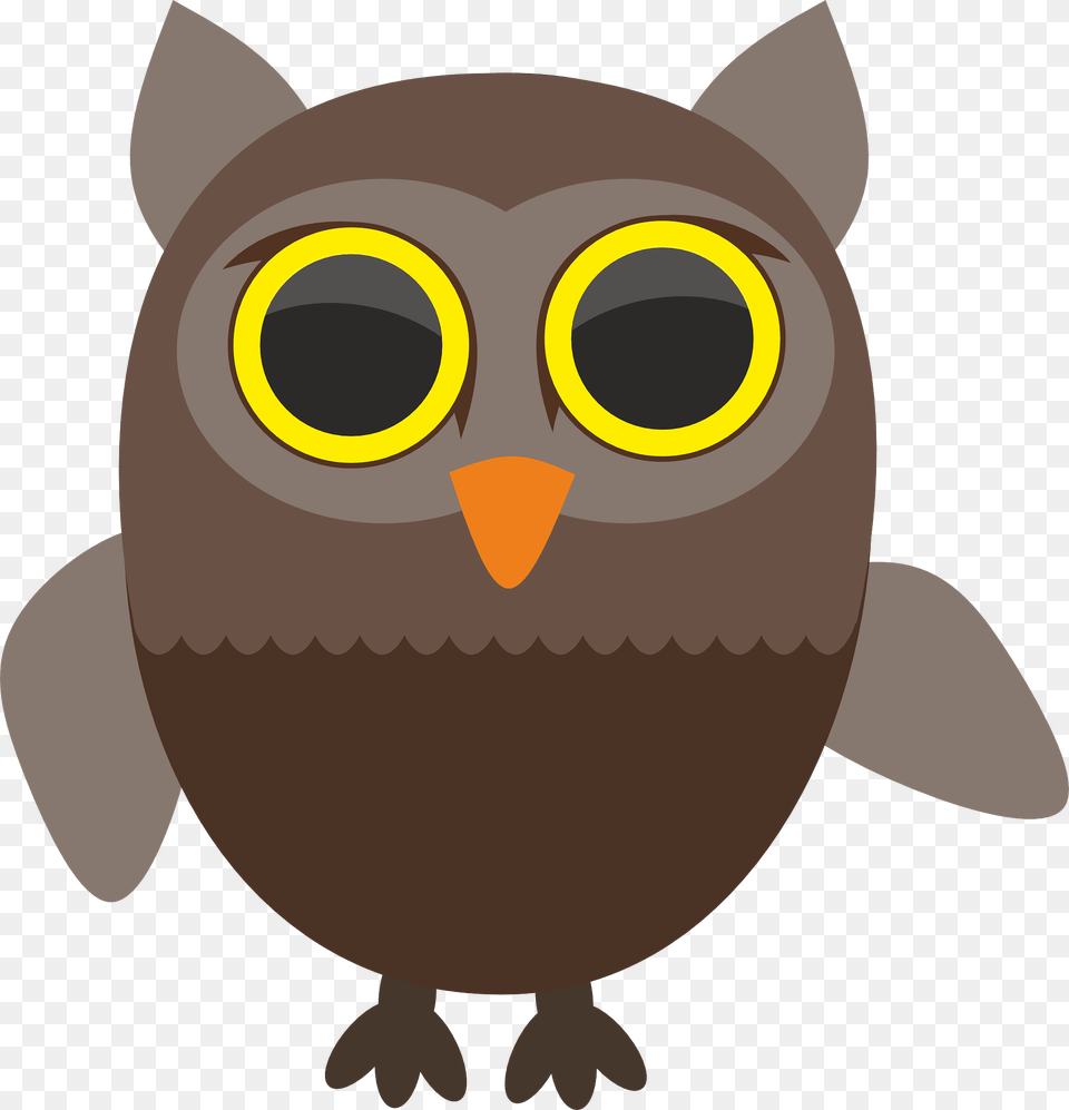 Yellow Eyed Owl Clipart, Animal, Bird Png Image