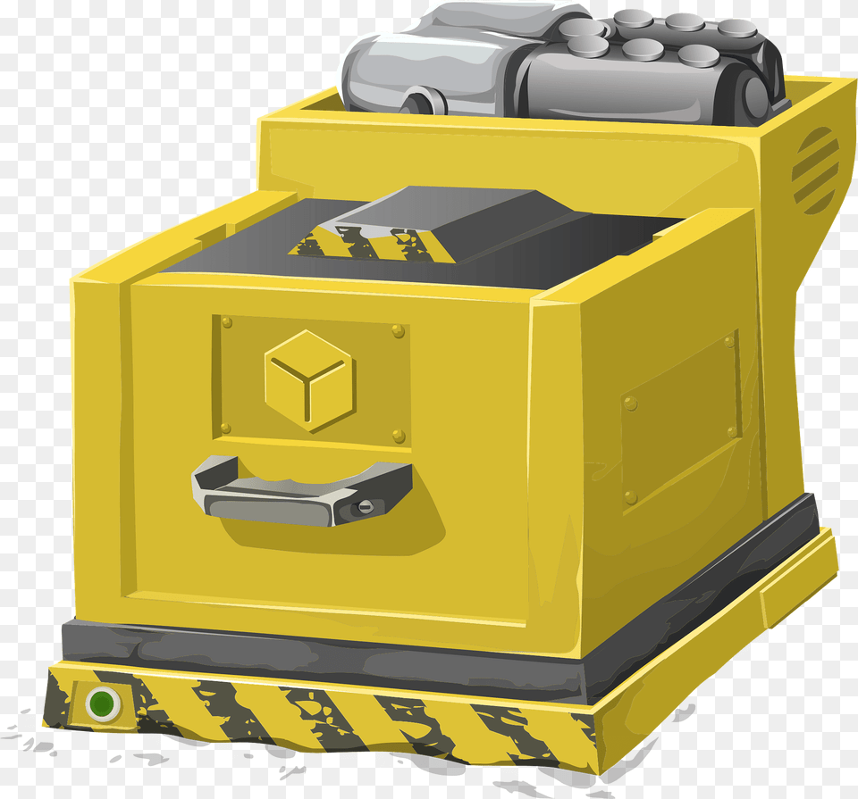 Yellow Factory Machinery Clipart, Bulldozer, Machine, Box Free Transparent Png