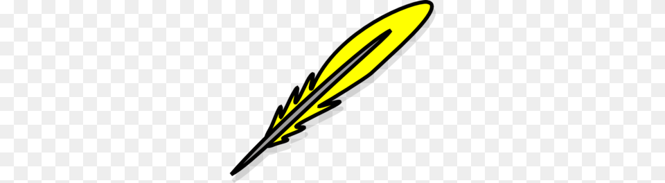Yellow Feather Clip Art, Blade, Dagger, Knife, Weapon Free Png Download