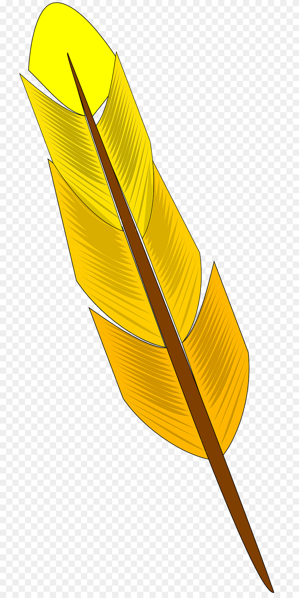 Yellow Feather Clipart, Bottle, Blade, Dagger, Knife Png