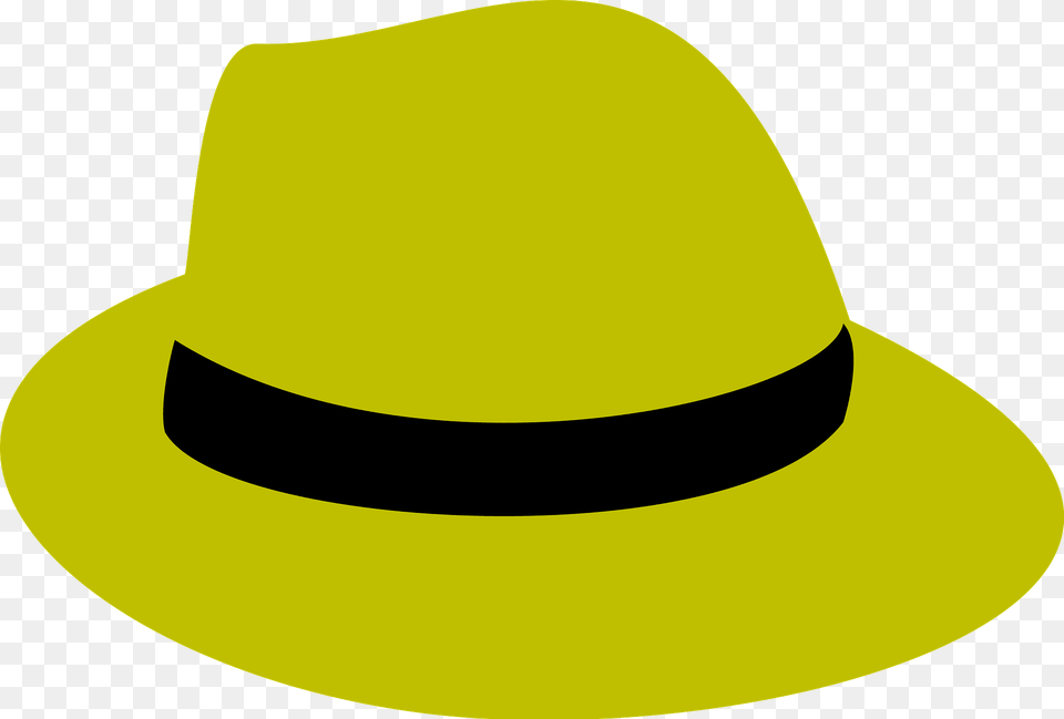 Yellow Fedora Clipart, Clothing, Hat, Sun Hat Free Png Download