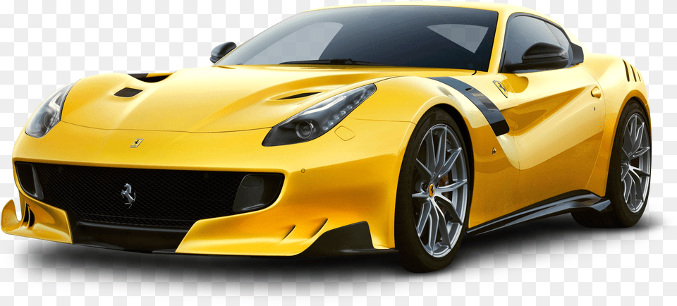 Yellow Ferrari Car, Alloy Wheel, Vehicle, Transportation, Tire Free Transparent Png