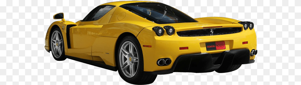 Yellow Ferrari Car Image Voiture De Sport Jaune, Alloy Wheel, Vehicle, Transportation, Tire Free Transparent Png