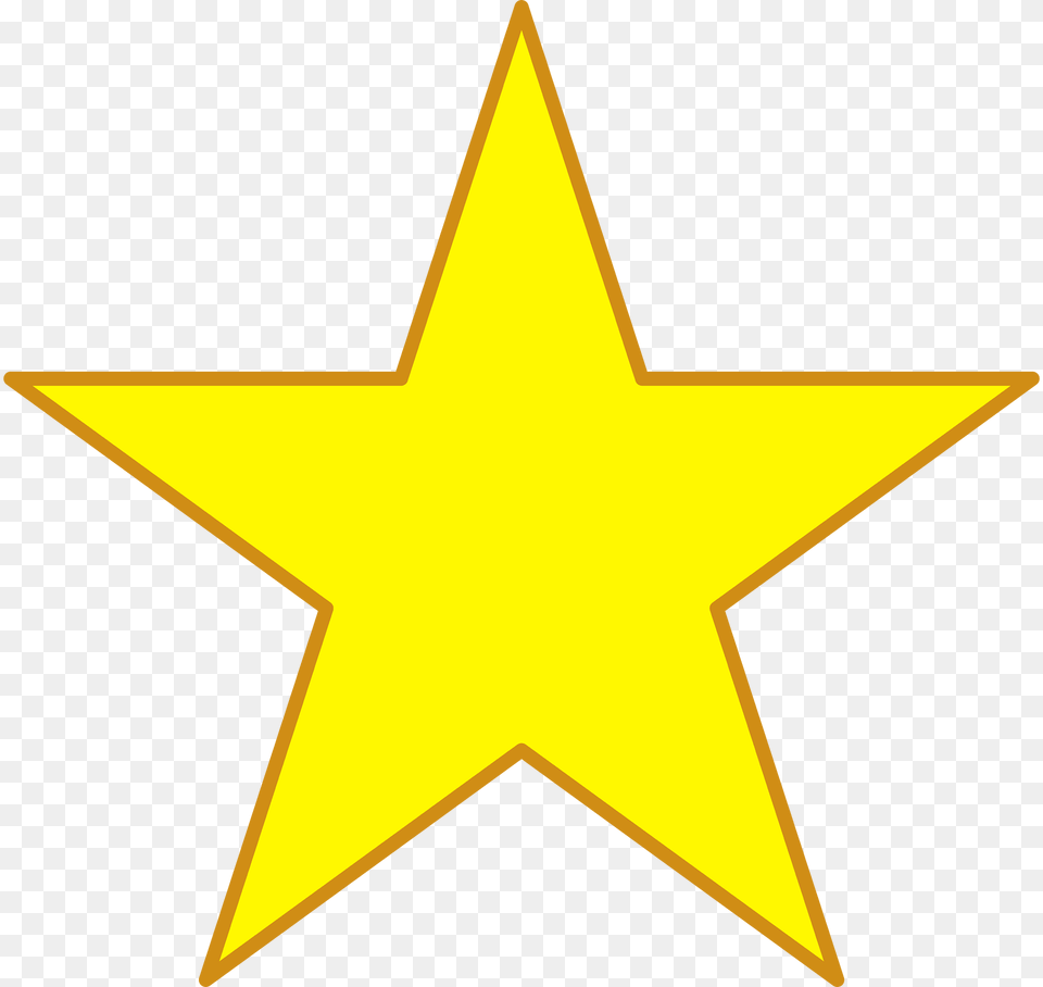 Yellow Five Pointed Star Clipart, Star Symbol, Symbol Free Transparent Png
