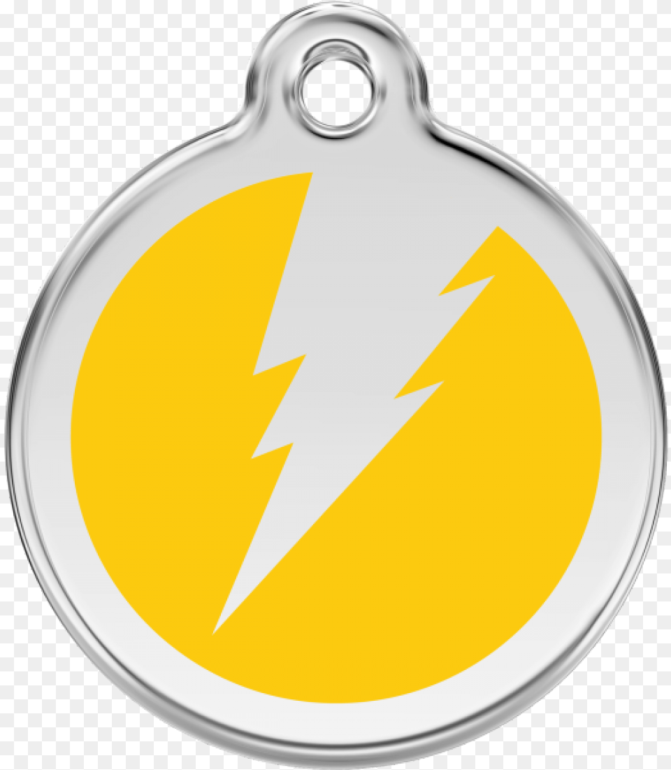Yellow Flash 30mm Pet Tag By Red Dingo Pet Tag, Gold Free Png