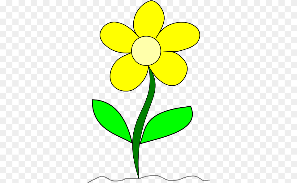 Yellow Flower Clip Art Clipart Best Flowers With Stem Clipart, Plant, Daffodil, Daisy, Petal Free Png Download
