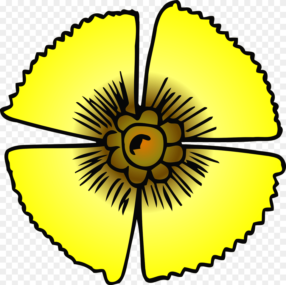 Yellow Flower Clipart, Plant, Petal, Ammunition, Grenade Free Png Download