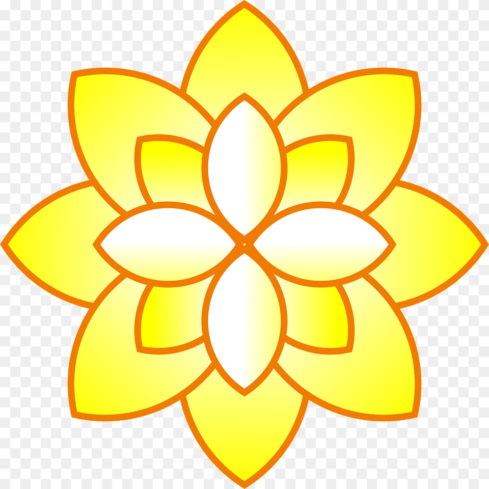 Yellow Flower Clipart, Dahlia, Plant, Pattern Free Png Download