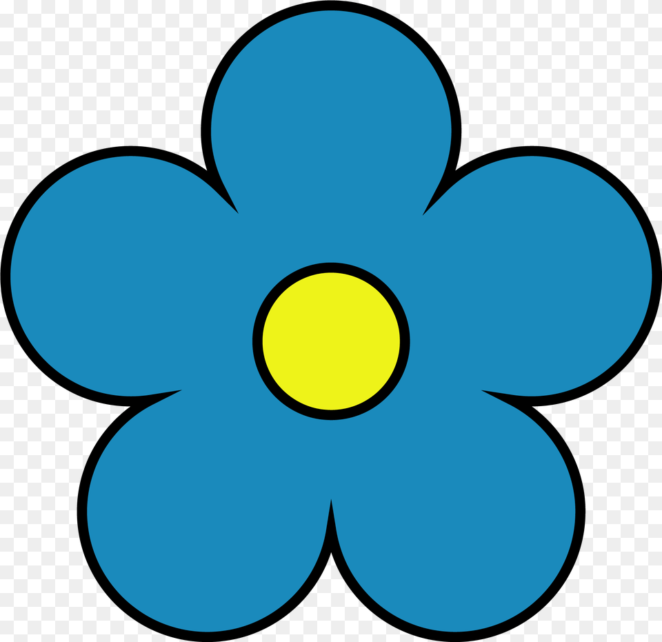 Yellow Flower Clipart Blue Flower Clipart, Anemone, Daisy, Plant, Astronomy Png Image