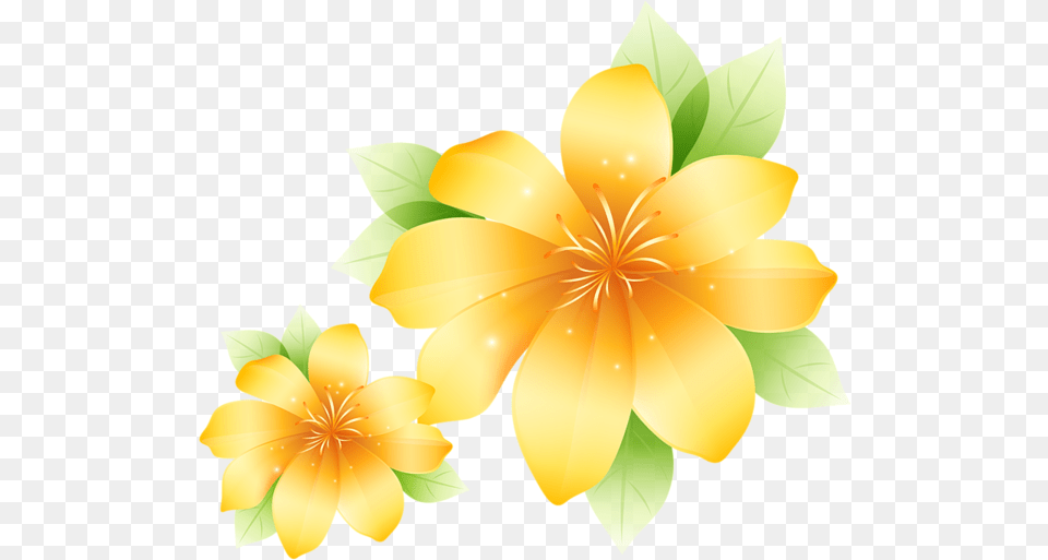 Yellow Flower Clipart Clip Art Webcomicmsnet Yellow Flowers Clipart, Plant, Pattern, Graphics, Floral Design Free Png Download