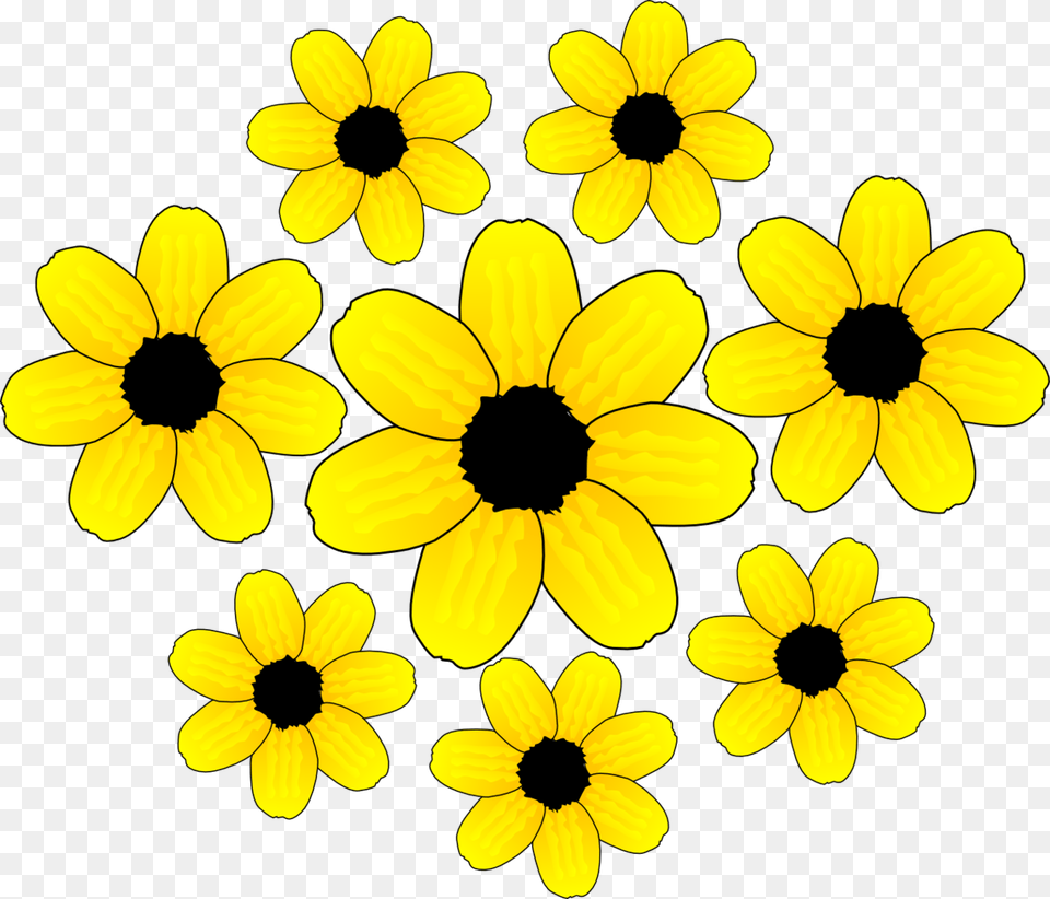 Yellow Flower Clipart Gumamela Yellow Flowers Clipart, Daisy, Petal, Plant, Anemone Free Transparent Png