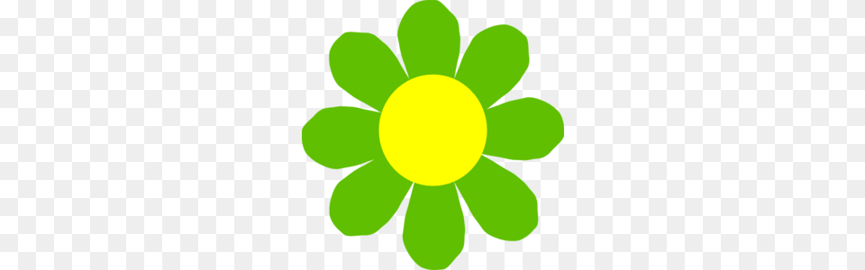 Yellow Flower Clipart Hippie, Anemone, Daisy, Green, Plant Free Transparent Png