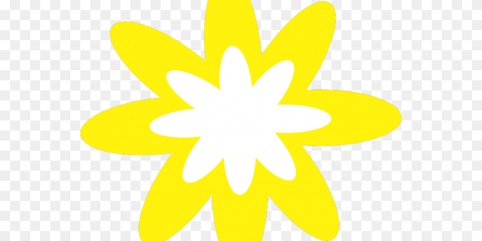 Yellow Flower Clipart Yellow Daisy Sunflower, Plant, Petal, Daffodil, Animal Png Image