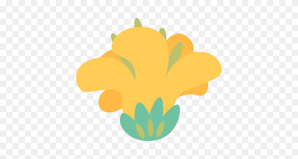 Yellow Flower Doodle Icon, Petal, Plant, Art Png