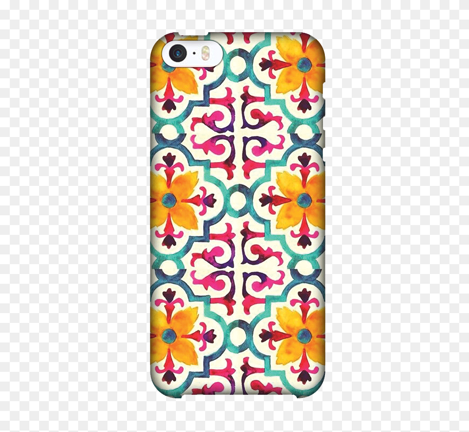 Yellow Flower Pattern Back Cover For Apple Iphone Se, Home Decor, Electronics, Mobile Phone, Phone Png