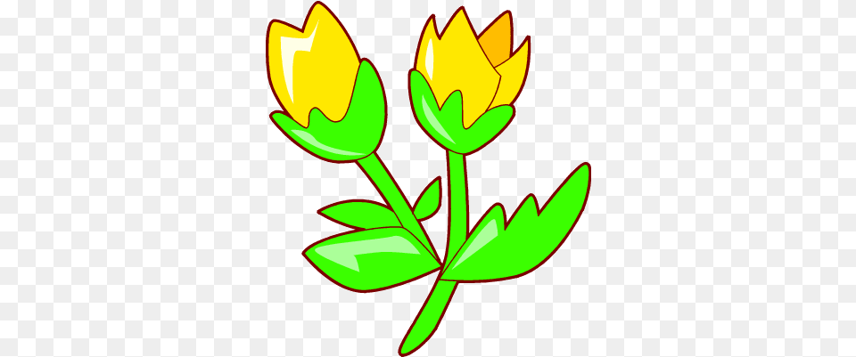 Yellow Flower Pictures Clip Art Clipartsco Clipart Cartoon Tulip, Leaf, Plant, Petal, Dynamite Free Png Download