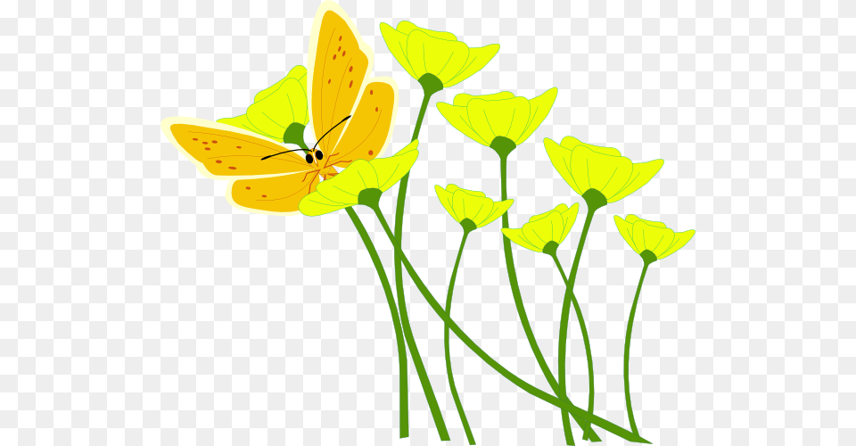 Yellow Flowers Clip Art, Anther, Flower, Petal, Plant Free Transparent Png