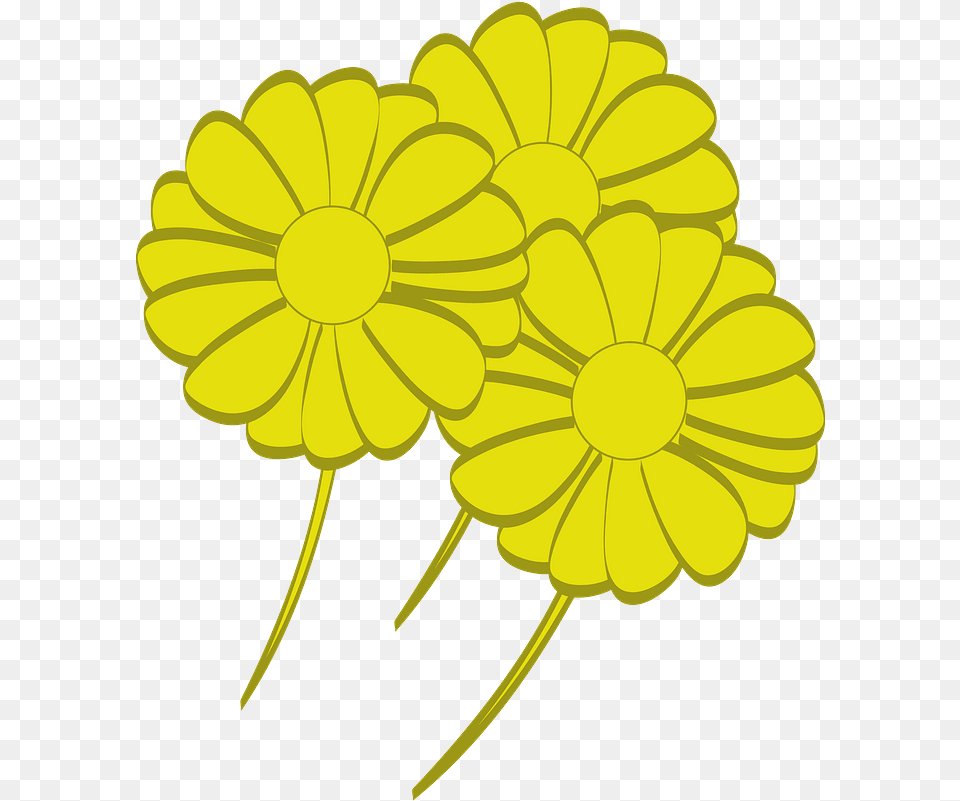 Yellow Flowers Clipart Flower, Daisy, Petal, Plant, Chandelier Free Png Download