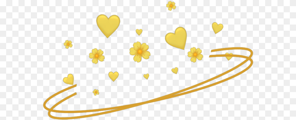 Yellow Flowers Red Spiral Aesthetic Crown Yellow Aesthetic Wings, Flower, Petal, Plant, Accessories Free Transparent Png