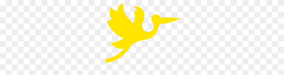 Yellow Flying Stork Icon, Leaf, Plant, Person Free Png