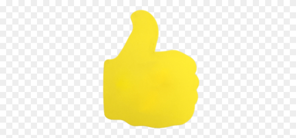 Yellow Foam Hand Thumb Up, Body Part, Finger, Person, Accessories Free Png
